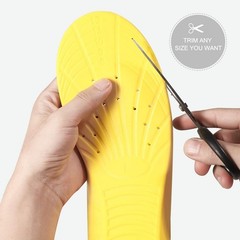 Shoes Inserts Memory Foam Insoles Shock S（Women 5-6/ Kids 2-5）, Yellow