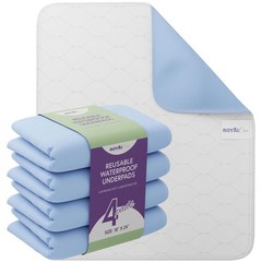 Incontinence Bed Pads – 18×24 | Cotton Blend | Washable Bed Pads for Adults, …