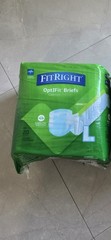 FitRight Extra Adult OptiFit Briefs, 20-Pack, 44-56″ Size Large