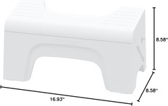 Squatty Potty Fold N Stow Compact Foldable Toilet Stool White 8 1 Lb