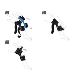 Actimove Knee Brace Wrap Around, Polycentric Hinges, Condyle Pads Black X-Large