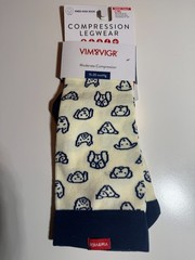 VIM & VIGR Moderate Compression Knee-High Unisex Socks Size Wide Calf L/XL