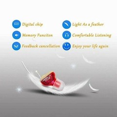 MiNi Digital Invisible Hearing Aid CIC Small Sound Voice Amplifier Enhancer US