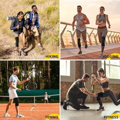 2pcs Compression Knee Sleeves Knee Support Brace for Running Gym Basketball S-XL
