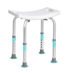 Shower Chair Seat 350lb Bath Stool Padded Height Adjustable Bathtub Seat Bench