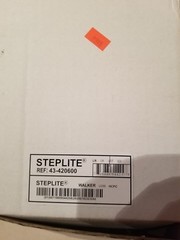 STEPLITE EASY STRIDER ANKLE WALKER BOOT LARGE LOW HEIGHT-ORIGINAL BOX-BLACK NIB