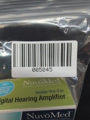 NuvoMed Inside The Ear Digital Processor Hearing Amplifier With Case Sealed