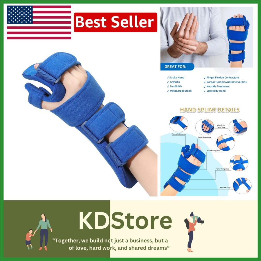 Comfortable Hand Splint with Adjustable Straps for Arthritis & Tendinitis Relief