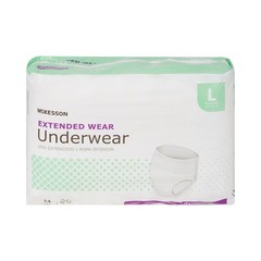 McKesson Adult Disposable Cloth Underwear Maximum Absorbency – Size L 56 Count