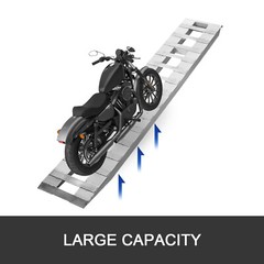 60/72/84/94“Aluminum Ramps 6000Lbs Truck Car Auto Trailer Ramps Hook end