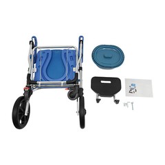 Commode Wheelchair Multifunctional Shower Commode Wheelchair With Armrests Blue