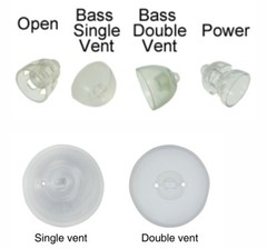 1 Pack Oticon miniFit 6mm Open Domes For Hearing Aids. 10 Domes Total.
