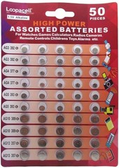 Loopacell High Power Super Alkaline Button Cell Assorted 1.5V Battery…