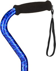 SM Nova Euro Quad Cane Small Base Blue Waves Item #5633BW