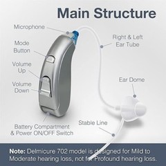 MD Hearing Aid Battery Operated Set 13a Battery FAST SHIPPING USA