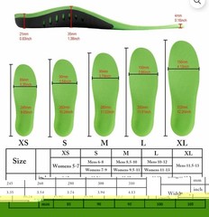 Dr. Comfort Orthotic Shoe Inserts Men’s Size 15 1/2