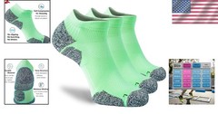 Light-Green Geometric Ankle Socks Multipack – Comfort & Performance Combined