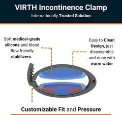 Incontinence Clamp by – Comfortable & Easy to Use – Confidence All Day Long – 3′