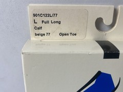New Sigvarus 901 Medium Full L Beige 77 Open Toe Compression 1 Pair
