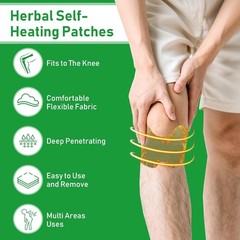MQUPIN 14 Pcs Knee Patches, Natural Knee Patch for Bone On Bone, for Back, Neck,