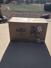 AOJIN All Terrain Rollator Walker Lightweight Foldable 8 In Wheels 300lb WB-2309