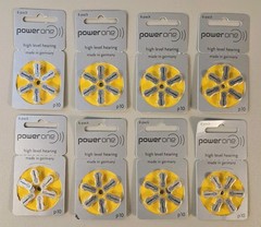 Lot Of 8 Packs Power One High Level Hearing P10 Hearing Aid Batteries Expired