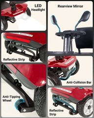 Powered mobility scooter 400 lb capacity, Electric Scooter for Adults & Seniors