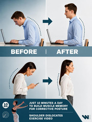 WALUE™ Posture Correction & Shoulder Exerciser – Non-Elastic Stretch Strap for E