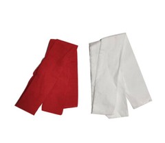 Tasuki Set Red and white shiai Tasuki 100% cotton sash sell in pc and set