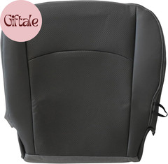 Driver Side Bottom Lower Replacement Perforated Leather Seat Cover Dark Gray Com
