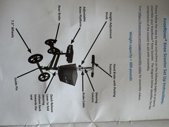 KneeRover® Steerable Knee Scooter Green With Basket and Brake Lightly Used