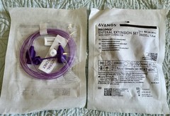 TWO NEW sealed NeoMed Enternal Extension Set with EnFit Connector 60in PURPLE