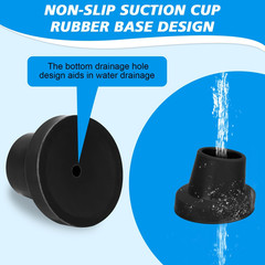 Shower Chair Leg Caps – Heavy Duty Replacement Feet for Bath Seat, 1-1/8″ I.D. S