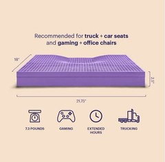 Open Box Purple Ultimate Seat Cushion Pressure Reducing Grid Office Chair Gaming