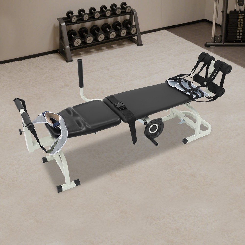 Multi Spine Lumbar Traction Bed Back Pain Therapy Cervical Spine Stretching Bed