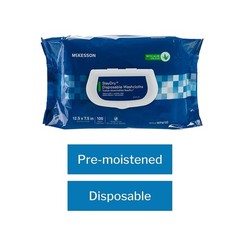 Staydry Disposable Washcloths W/ Aloe Pre-moistened 8 X 12″ Soft Pack