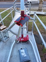 Molift Smart 150 Portable Patient Lift w/ 3 size lifts pads and wheels.
