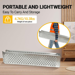 2 PCS Loading Ramps, 47.2″ L X8.9 Shed Ramp 880Lb Capacity Portable Lightweight