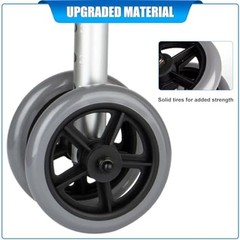 2 Pack Dual-Wheel for Walkers – 5 Inches Replacement Front Walker Wheels, All…