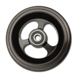 Pair (2) Single Sided Forks with 5/16′ Axles & (2) 4″ Caster Wheels