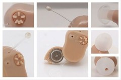 JINGHAO 1 Pair Hearing Mini Sound Amplifier Enhancer Battery Power US