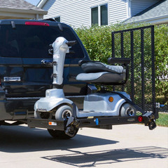 Titan Ramps 332100 Scooter Wheelchair Carrier w/ Ramp 400 lb Hitch Mount