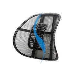 Car Seat Mesh Lumbar Back Cushion Support Brace Massage Home Office Chair Pad