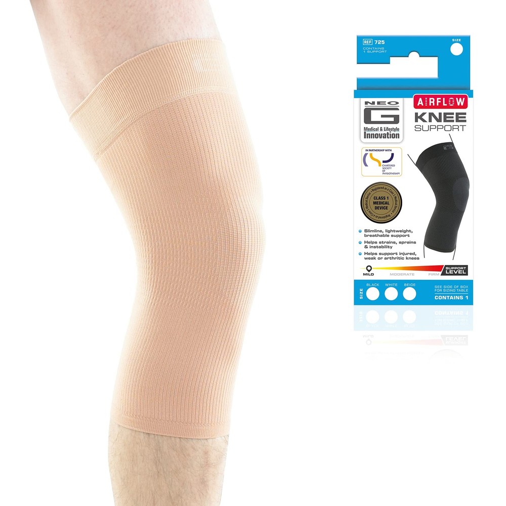 Neo-G Knee Sleeve for Daily wearing, Good MEDIUM: 34 – 38 CM, Beige