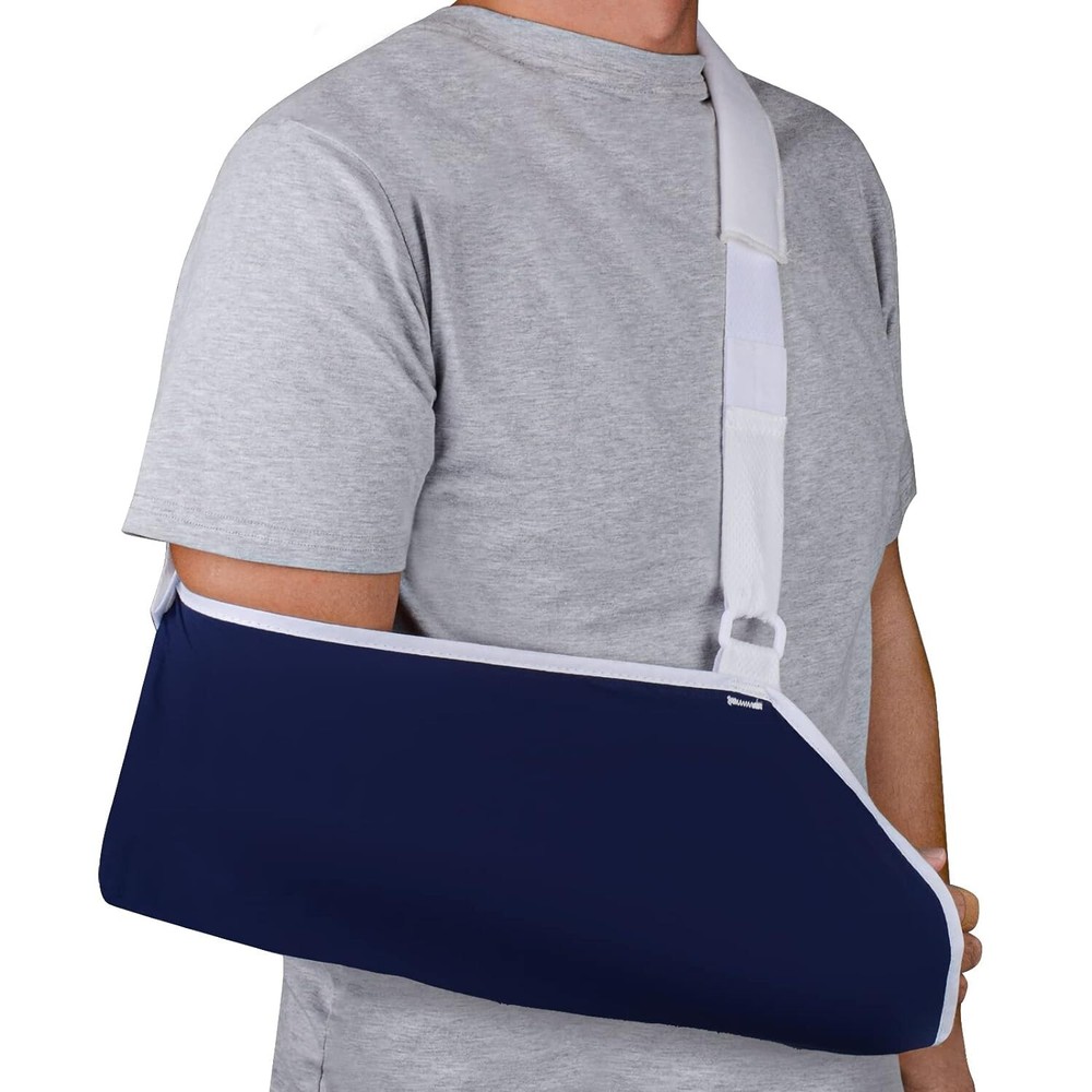 ARM SLING, Blue, Large, Lightweight and Breathable. 17 3/4″ Long