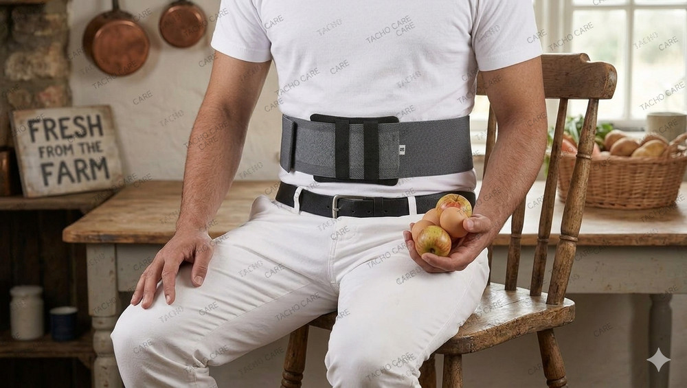 Umbilical Hernia Support Belt Abdominal Navel Truss One Removable Pad NHS