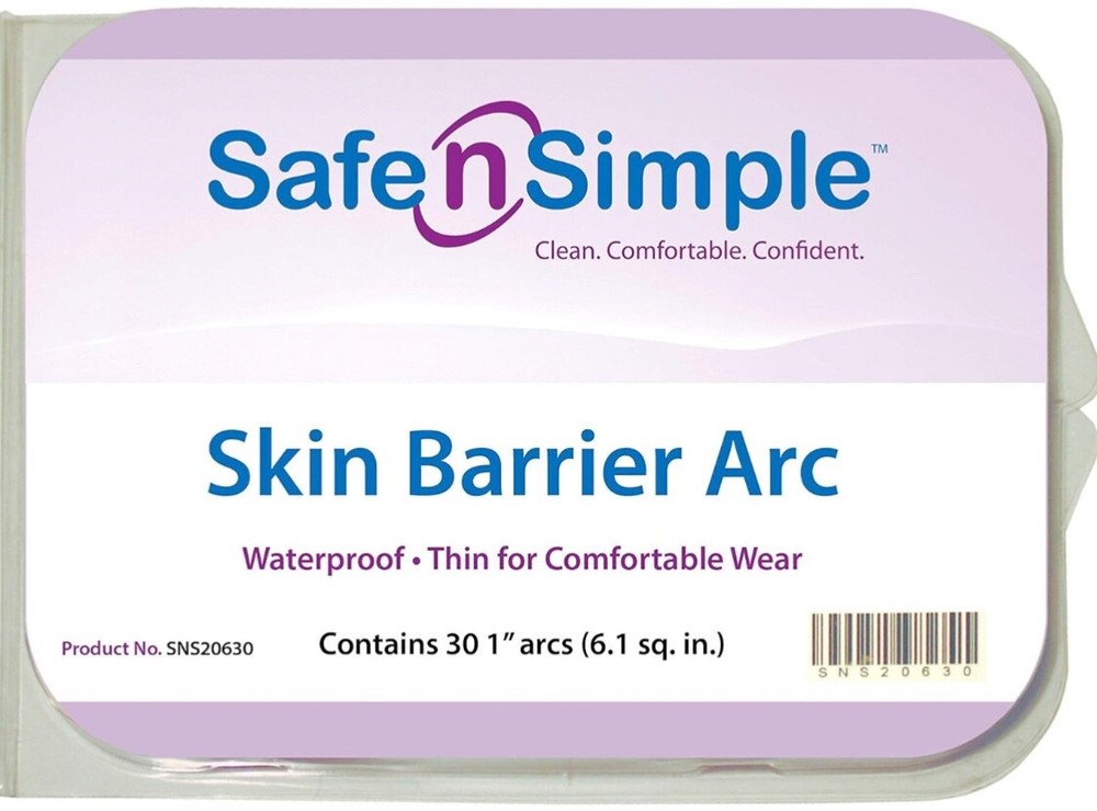 90 (3 packs) Safe N Simple SNS20630 Skin Barrier Arcs 1″ Expires 2027