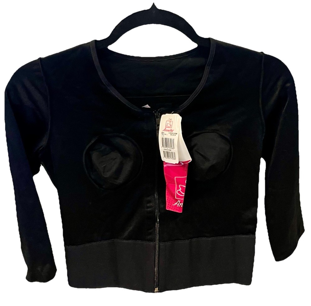 Annette Post Surgical Compression Vest L 3/4 Sleeve Zip| Cup A-C | Lipo Arm Lift