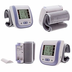 New Automatic Wrist LCD Digital Wrist Blood Pressure Cuff Meter Counter 5 Color