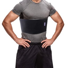 Everyday Medical Broken Rib Brace for Men & Small/Medium (Pack of 1), Black